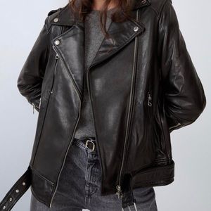 Zara Genuine Leather Jacket